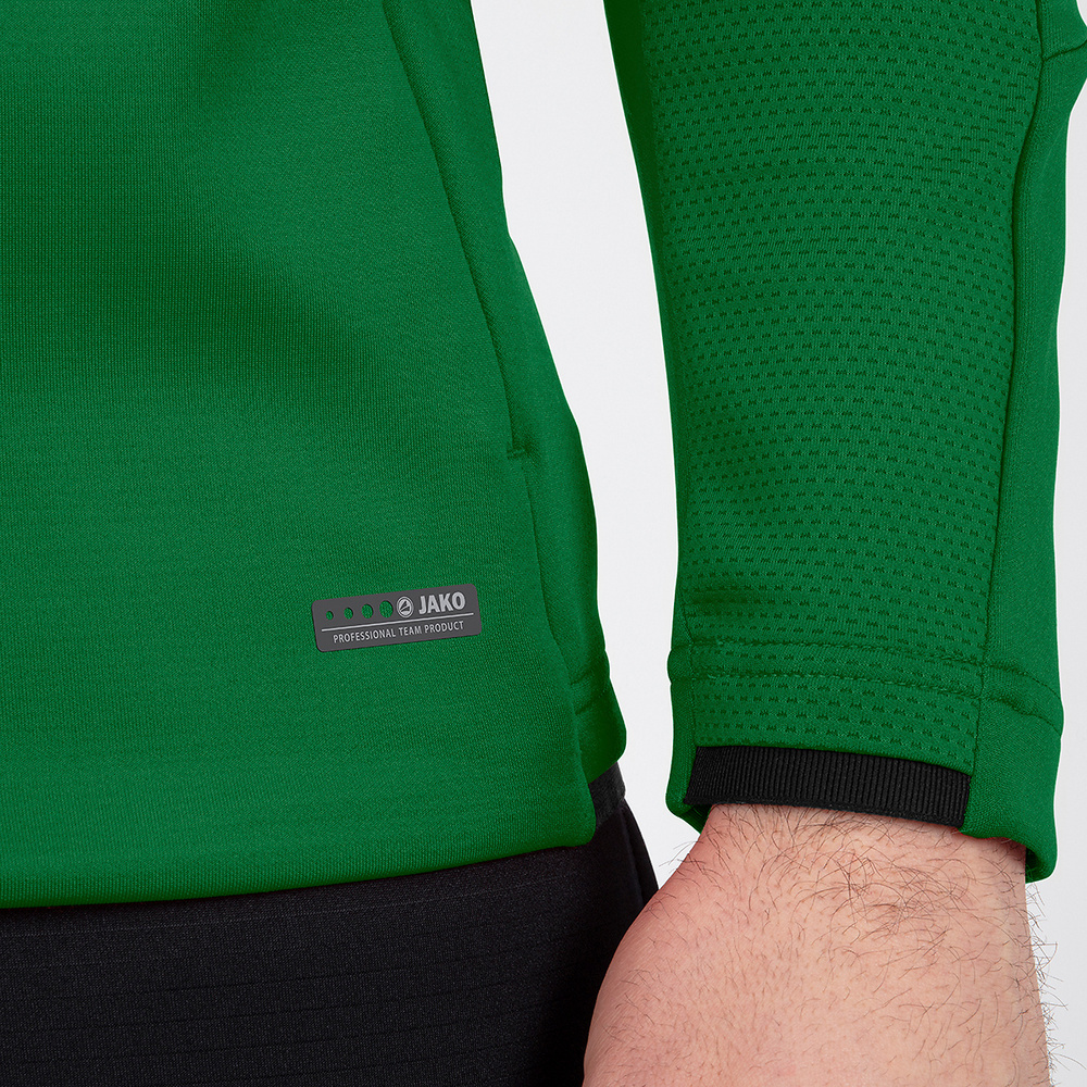 CHAQUETA DE ENTRENAMIENTO CON CAPUCHA JAKO CHALLENGE, VERDE-NEGRA HOMBRE. 