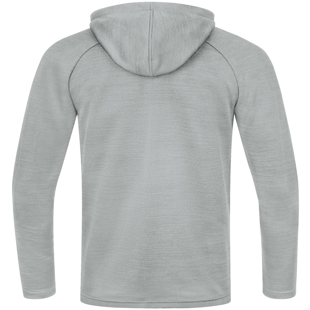 CHAQUETA DE OCIO JAKO CHALLENGE CON CAPUCHA, GRIS CLARO-ANTRACITA HOMBRE. 