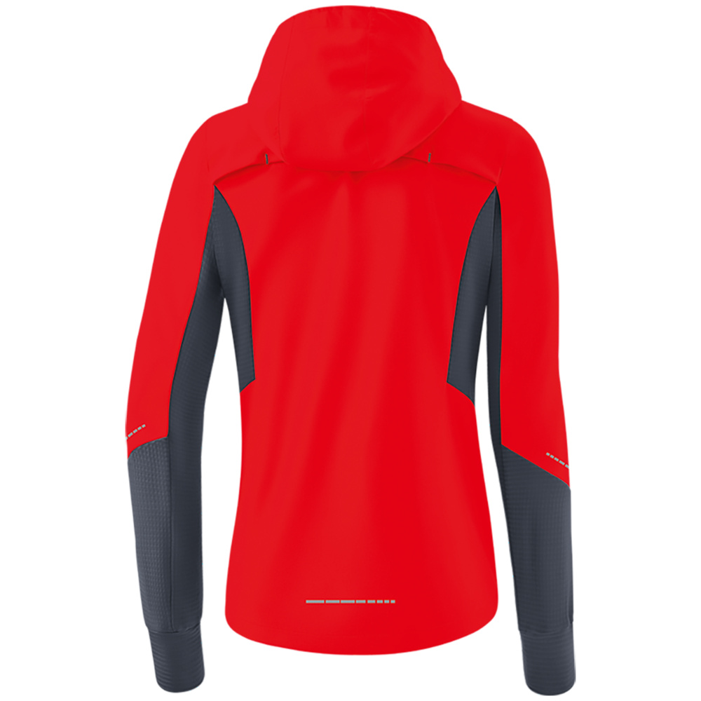 CHAQUETA ERIMA RACING RUNNING, ROJA MUJER. 