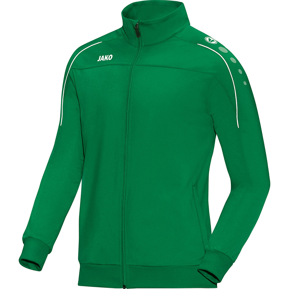 CHAQUETA POLIÉSTER JAKO CLASSICO, VERDE UNISEX. 