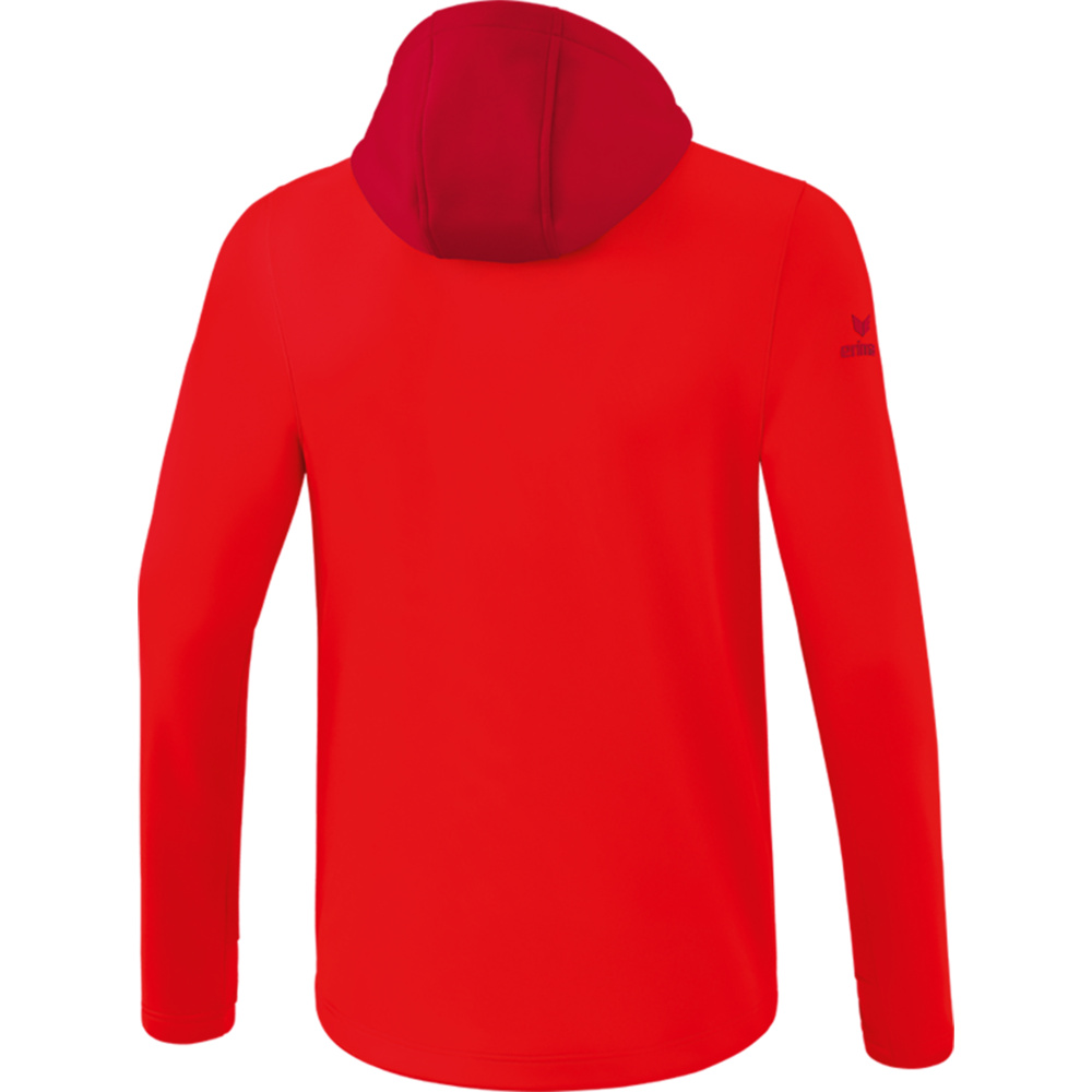 CHAQUETA SOFTSHELL ERIMA PERFORMANCE, ROJO-RUBÍ NIÑO. 