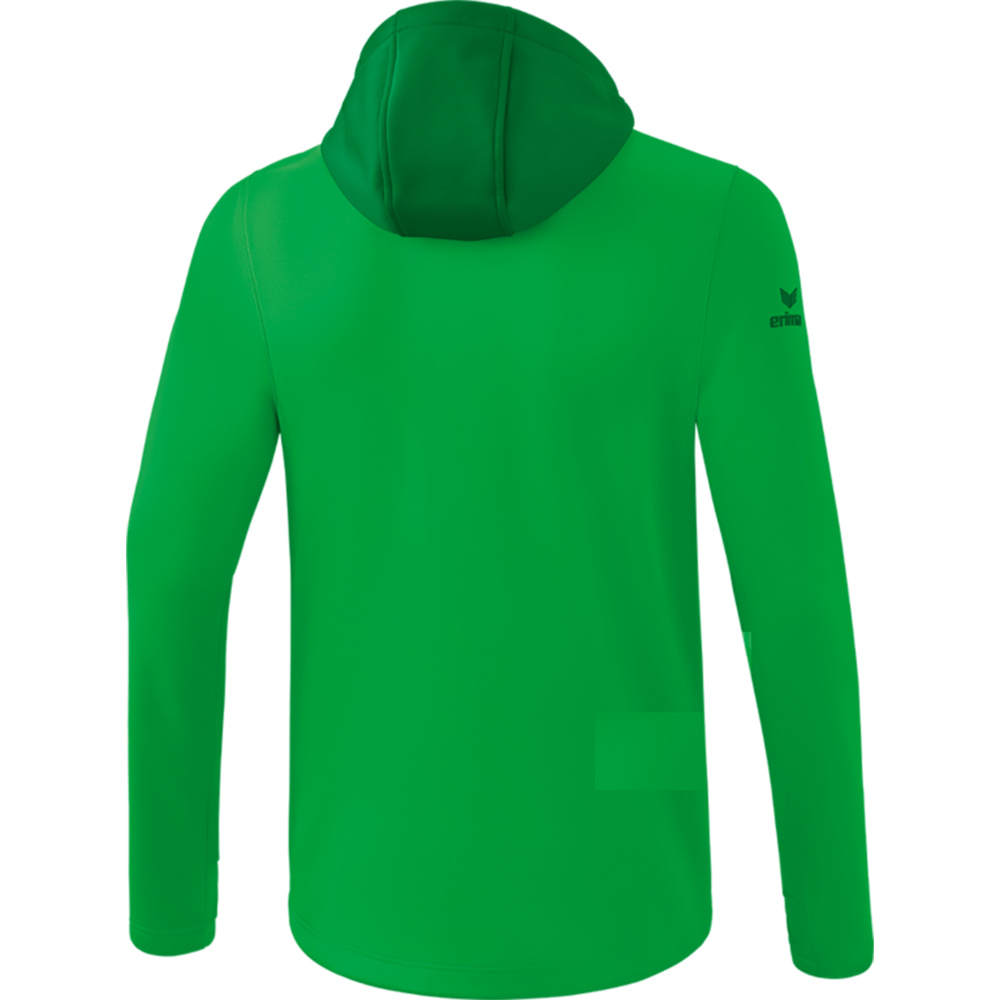 CHAQUETA SOFTSHELL ERIMA PERFORMANCE, VERDE-ESMERALDA HOMBRE. 