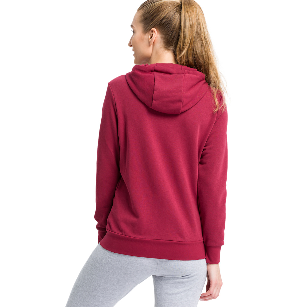 CHAQUETA-SUDADERA CON CAPUCHA ERIMA, BURDEOS MUJER. 