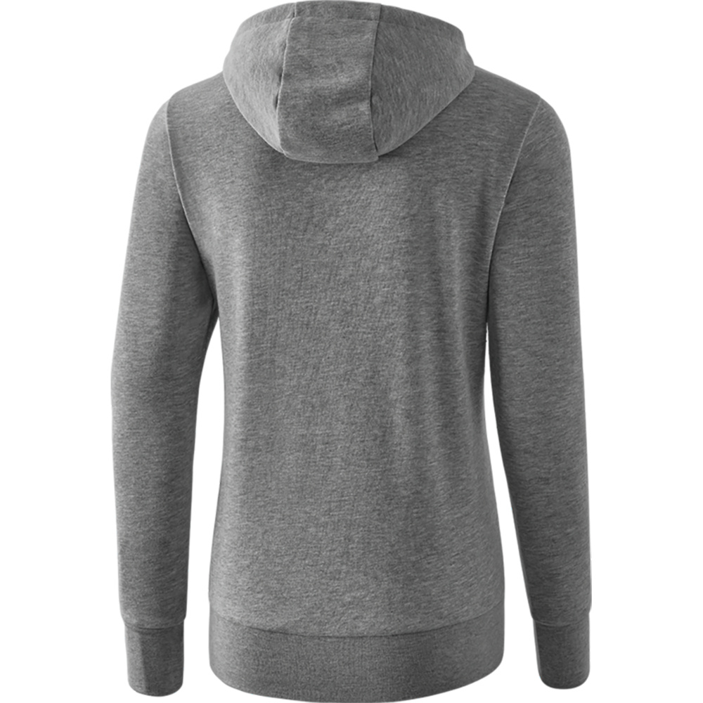 CHAQUETA-SUDADERA CON CAPUCHA ERIMA, GRIS MUJER. 