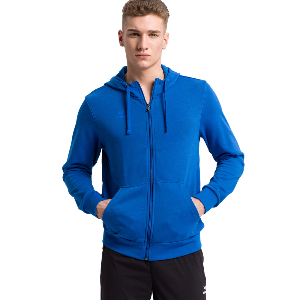 CHAQUETA-SUDADERA CON CAPUCHA ERIMA, ROYAL NIÑO. 