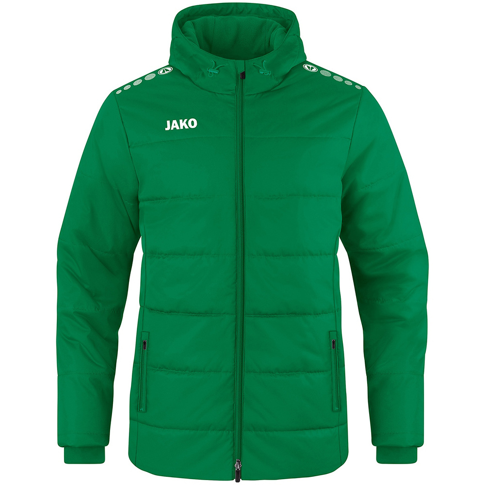 COACH JACKET WITH HOOD JAKO TEAM, SPORT GREEN KIDS. 