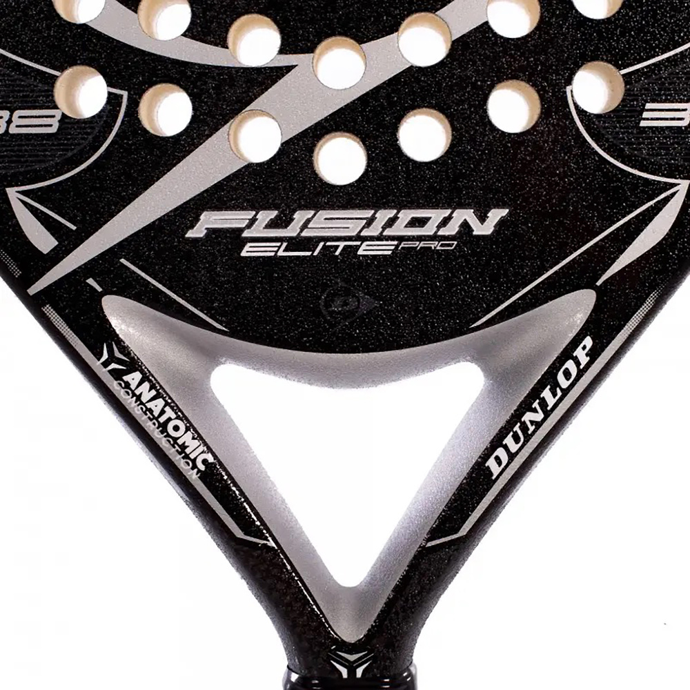 DUNLOP FUSION ELITE PRO SILVER PADDLE RACKET. 