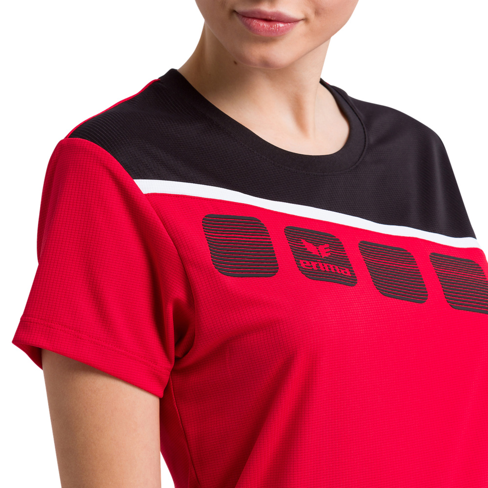 Camiseta negra hotsell y roja mujer