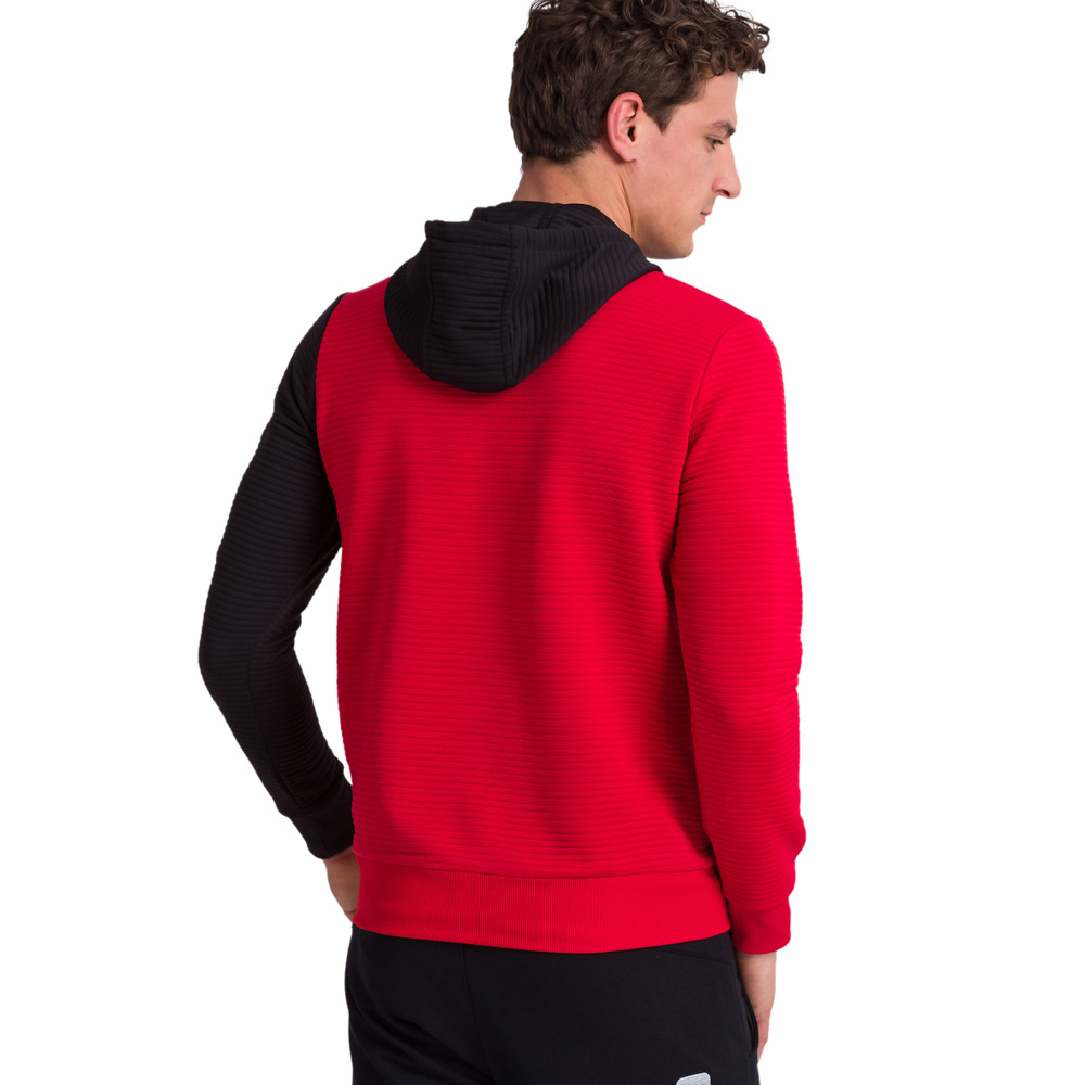 SUDADERA ROJA HOMBRE CAPUCHA