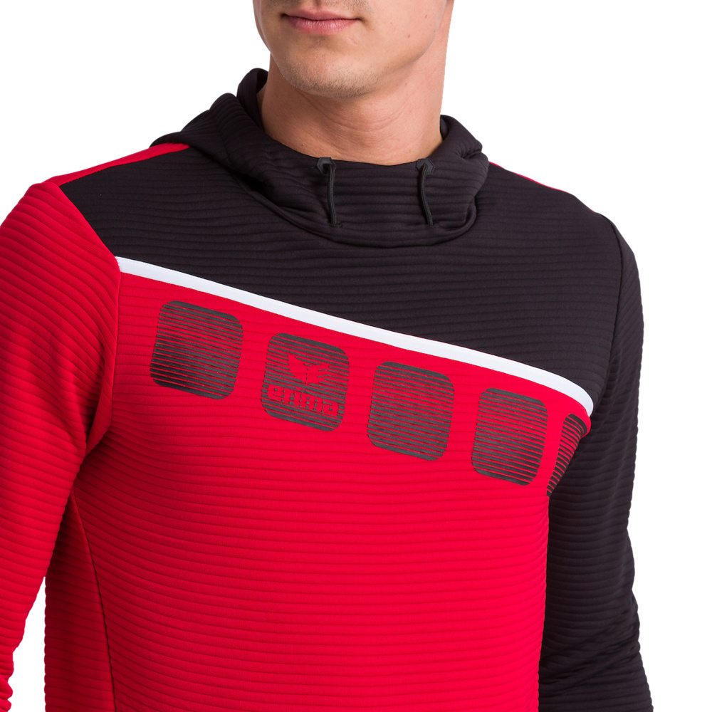 Sudadera roja sales con capucha hombre