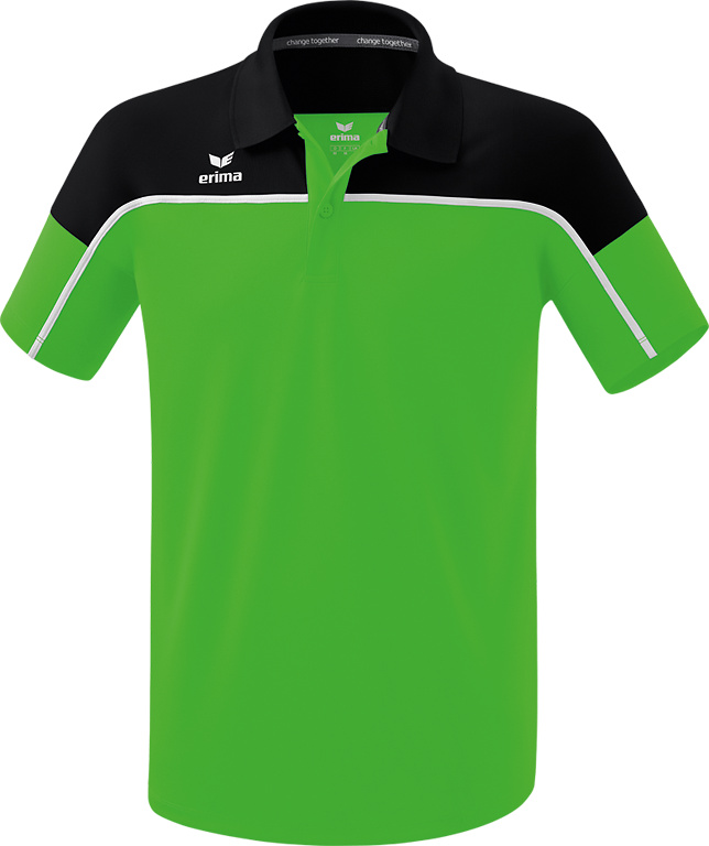 ERIMA CHANGE POLO-SHIRT, GREEN-BLACK-WHITE MEN. 