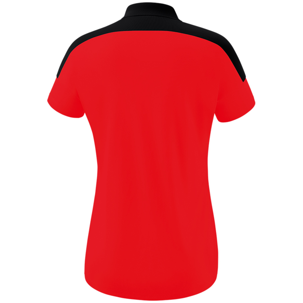 ERIMA CHANGE POLO-SHIRT, RED-BLACK-WHITE WOMEN. 