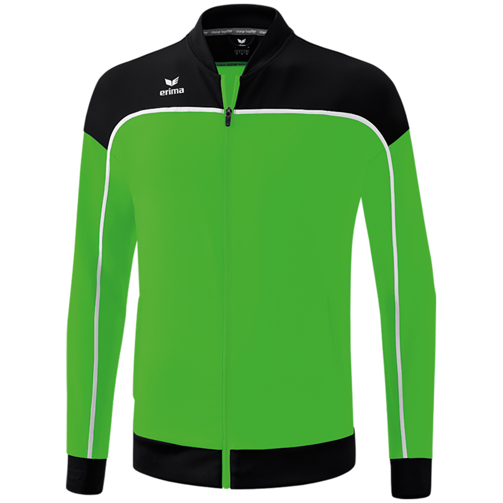 ERIMA CHANGE PRESENTATION JACKET, GREEN-BLACK-WHITE KIDS. 