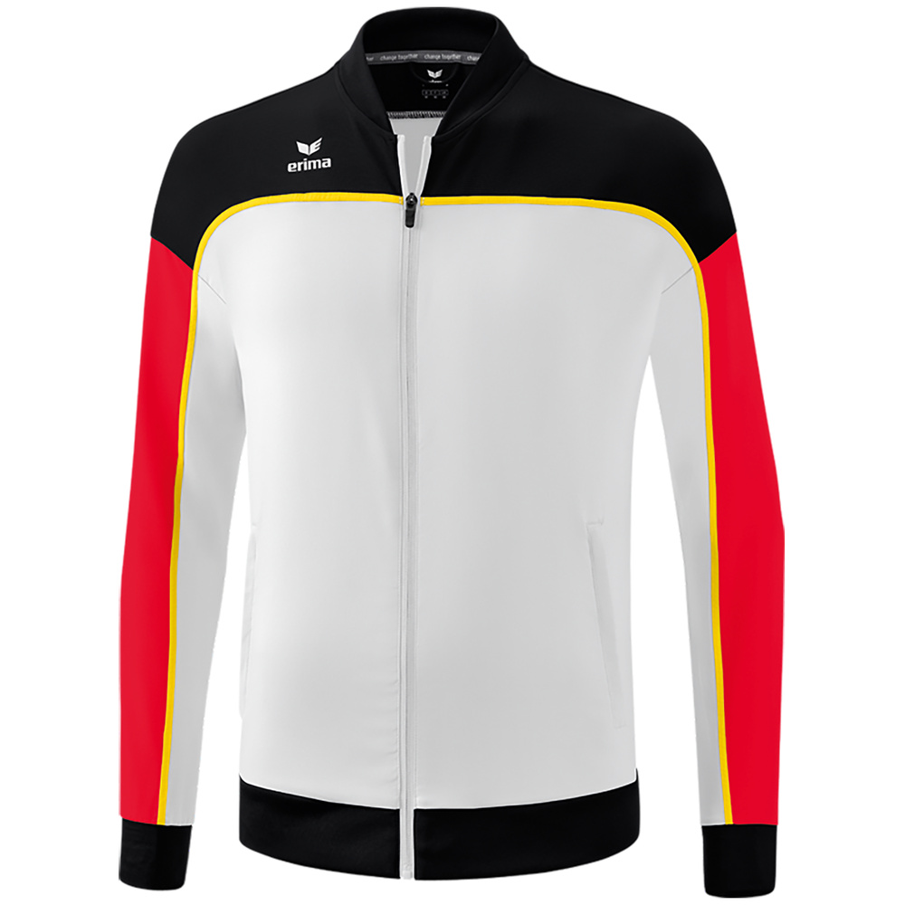 ERIMA CHANGE PRESENTATION JACKET, WHITE-BLACK-RED KIDS. 