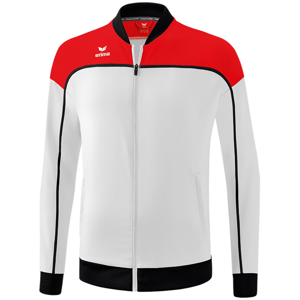 ERIMA CHANGE PRESENTATION JACKET, WHITE-RED-BLACK KIDS. 