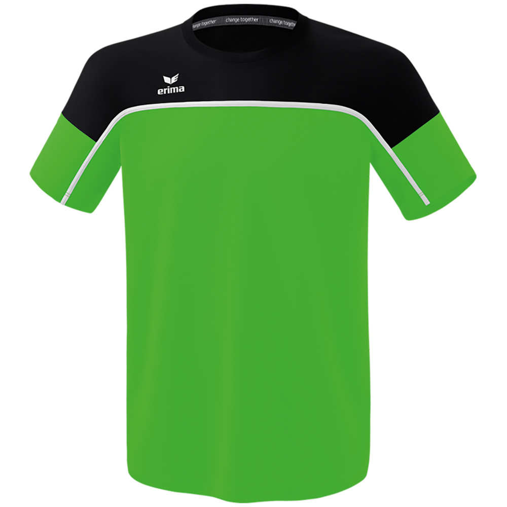 ERIMA CHANGE SHORT SLEEVE T-SHIRT, GREEN-BLACK-WHITE KIDS. 