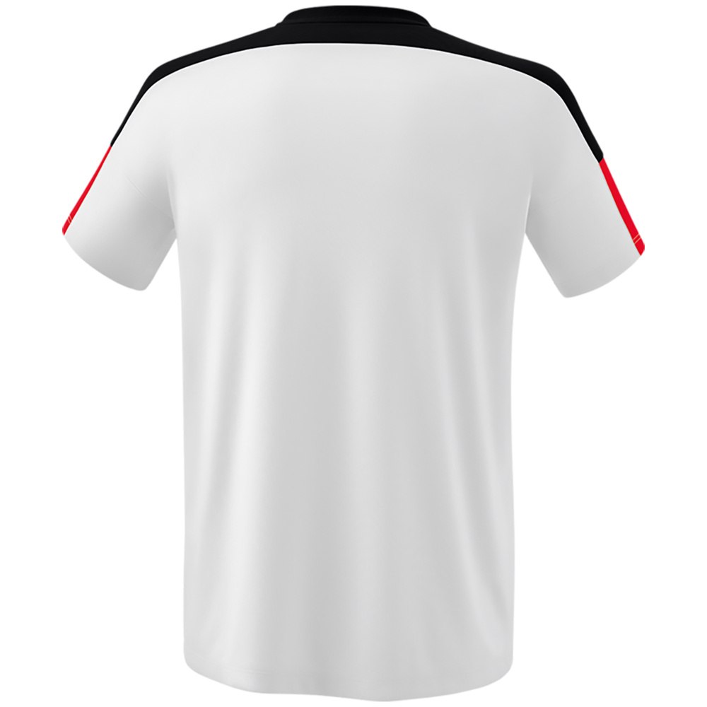 ERIMA CHANGE SHORT SLEEVE T-SHIRT, WHITE-BLACK-RED KIDS. 