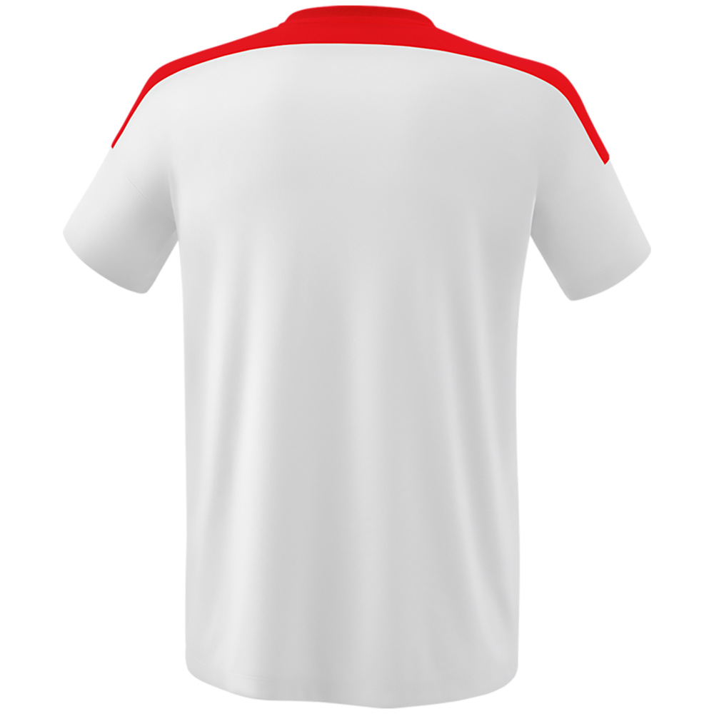 ERIMA CHANGE SHORT SLEEVE T-SHIRT, WHITE-RED-BLACK MEN. 