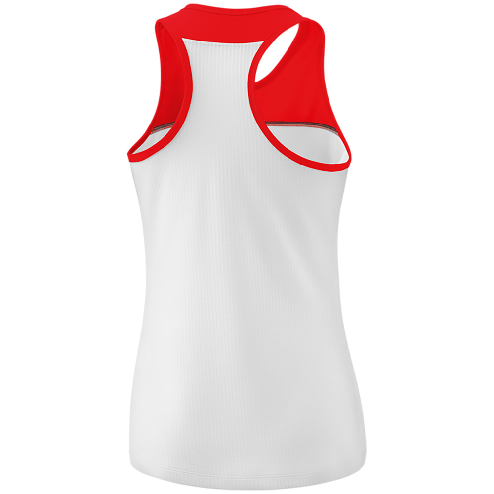 ERIMA CHANGE TANK TOP, WHITE-RED-BLACK WOMEN. 