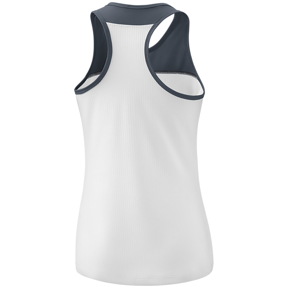 ERIMA CHANGE TANK TOP, WHITE-SLATE GREY-BLACK WOMEN. 