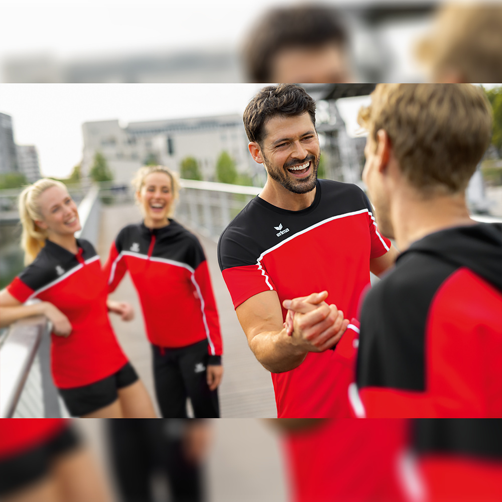 ERIMA CHANGE TRAINING JACKET WITH HOOD, RED-BLACK-WHITE WOMEN. 