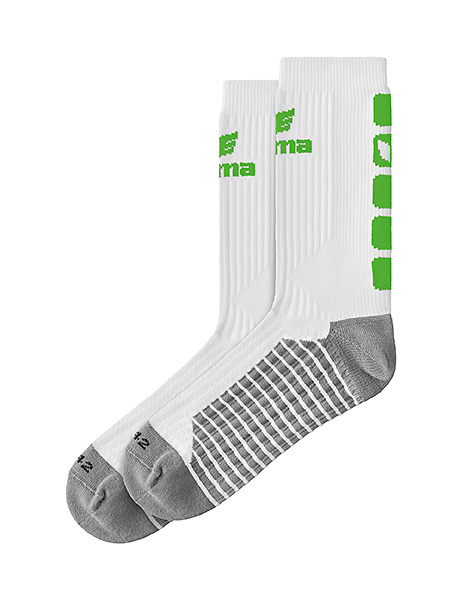 ERIMA CLASSIC 5-C CALCETINES, BLANCO-VERDE. 