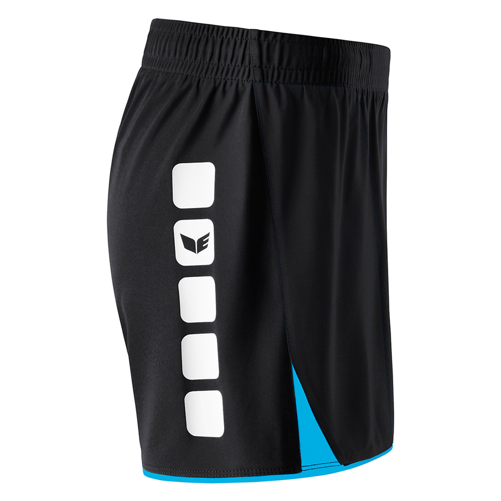 ERIMA CLASSIC 5-C SHORTS, BLACK-CURACAO WOMAN. 