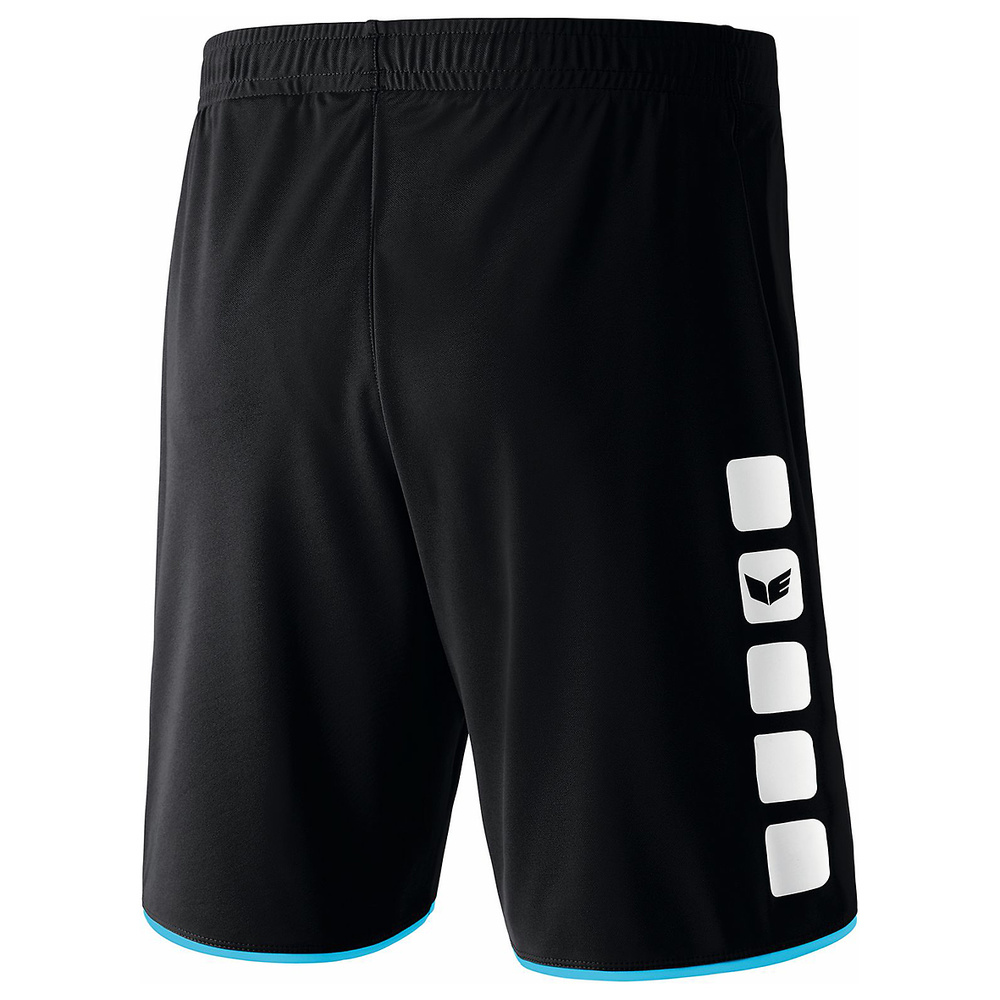 ERIMA CLASSIC 5-C SHORTS, BLACK-FLUOR-YELLOW MAN. 