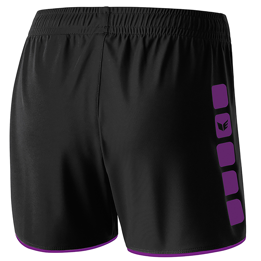 ERIMA CLASSIC 5-C SHORTS, BLACK-PURPLE WOMAN. 