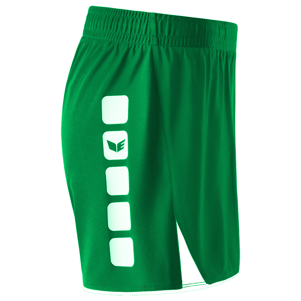 ERIMA CLASSIC 5-C SHORTS, EMERALD-WHITE KIDS. 