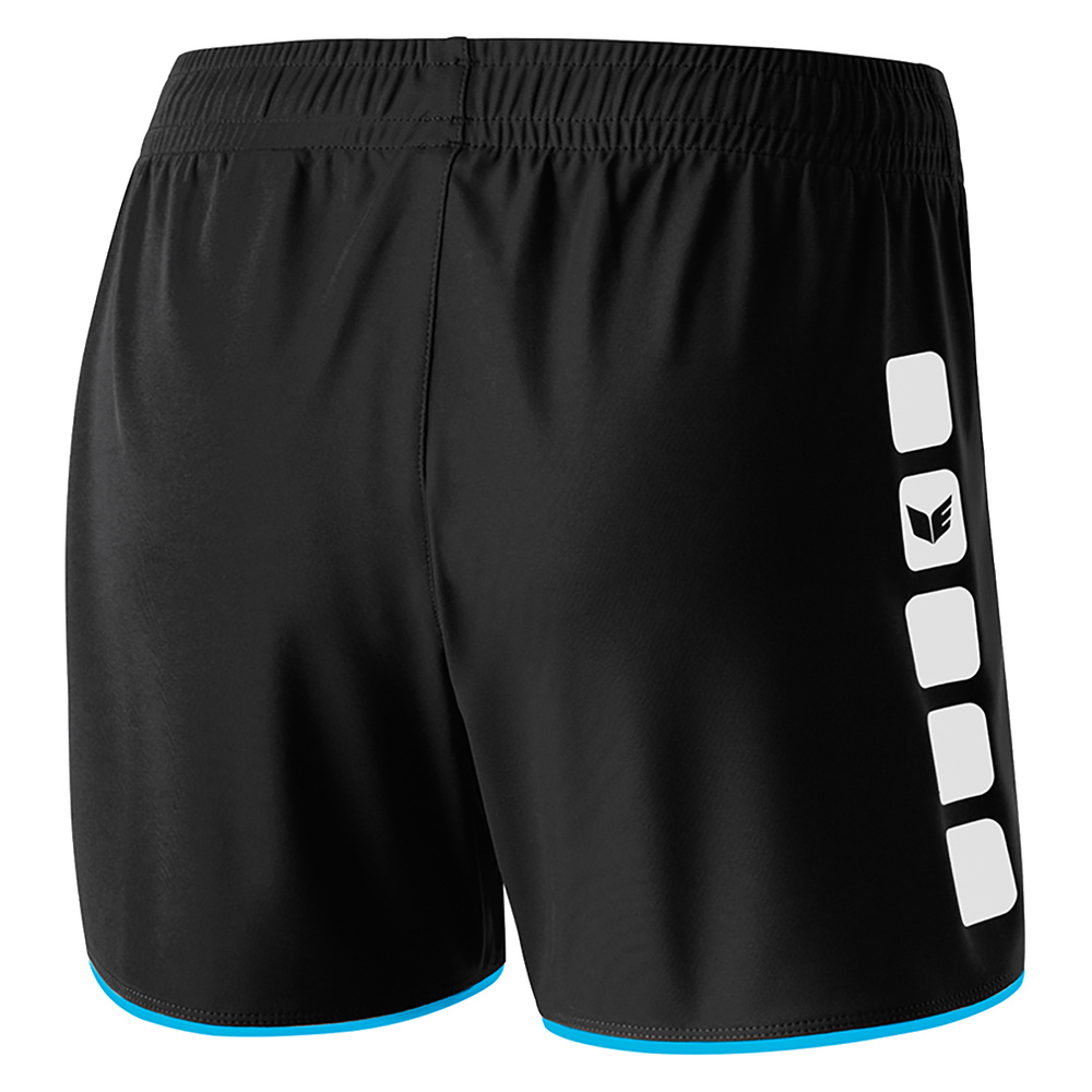 ERIMA CLASSIC 5-C SHORTS, NEGRO-CURACAO MUJER. 