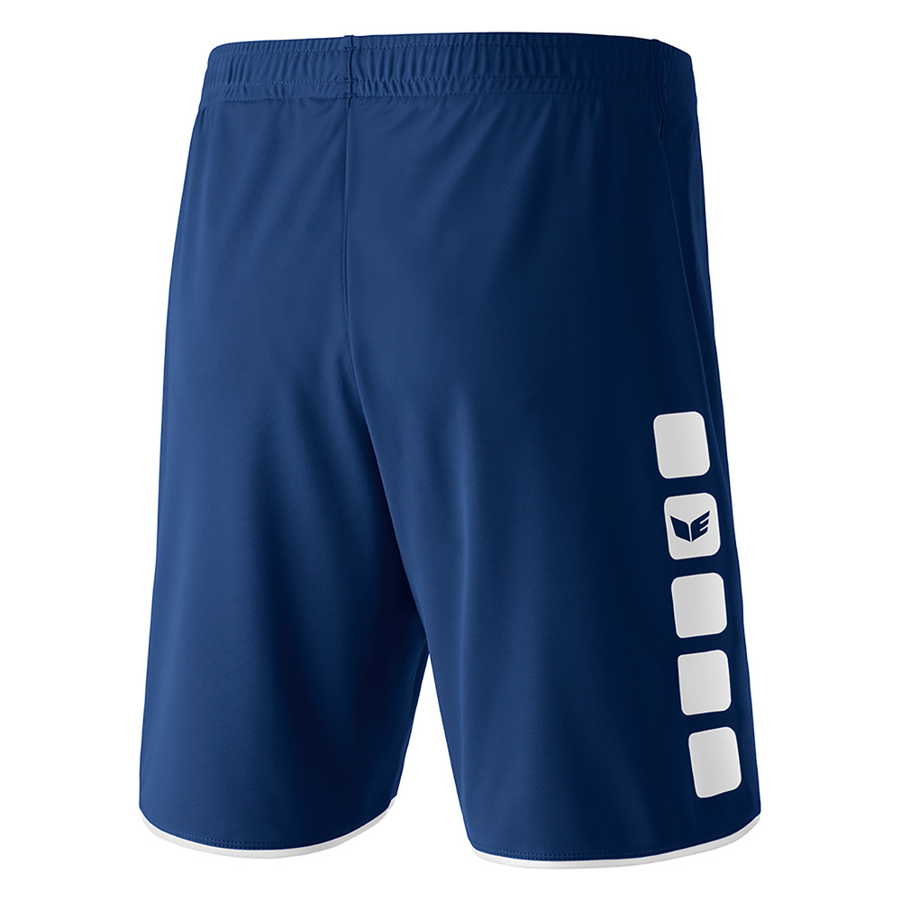 ERIMA CLASSIC 5-C SHORTS, NEW NAVY-WHITE KIDS. 