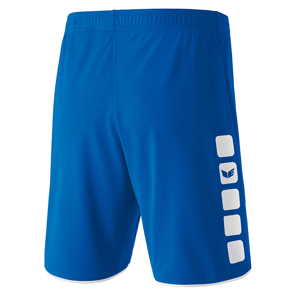 ERIMA CLASSIC 5-C SHORTS, NEW ROYAL-WHITE KIDS. 