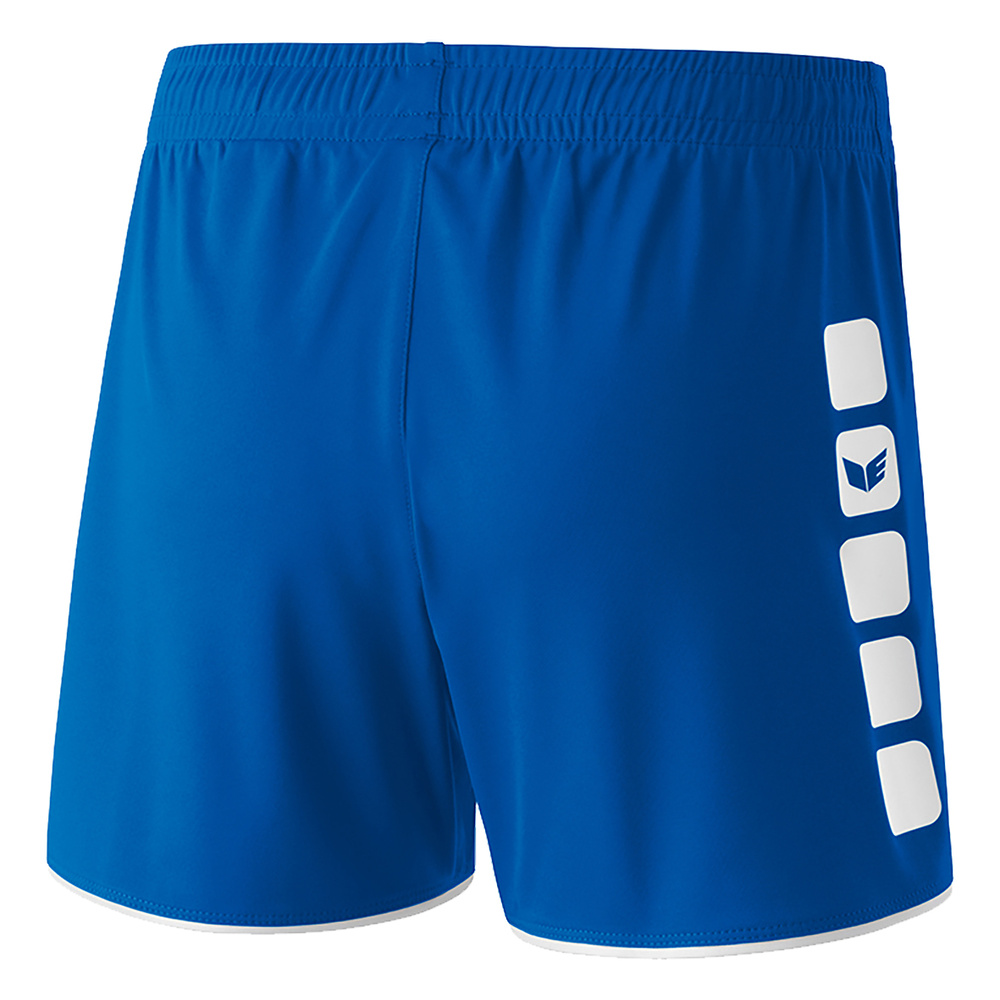 ERIMA CLASSIC 5-C SHORTS, ROYAL-BLANCO MUJER. 