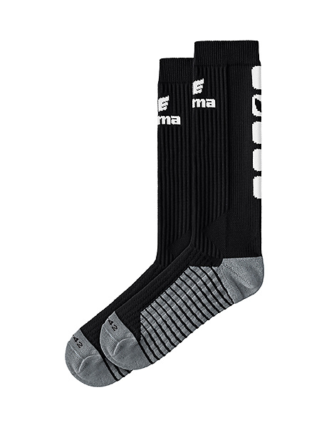 ERIMA CLASSIC 5-C SOCKS LONG, BLACK-WHITE. 