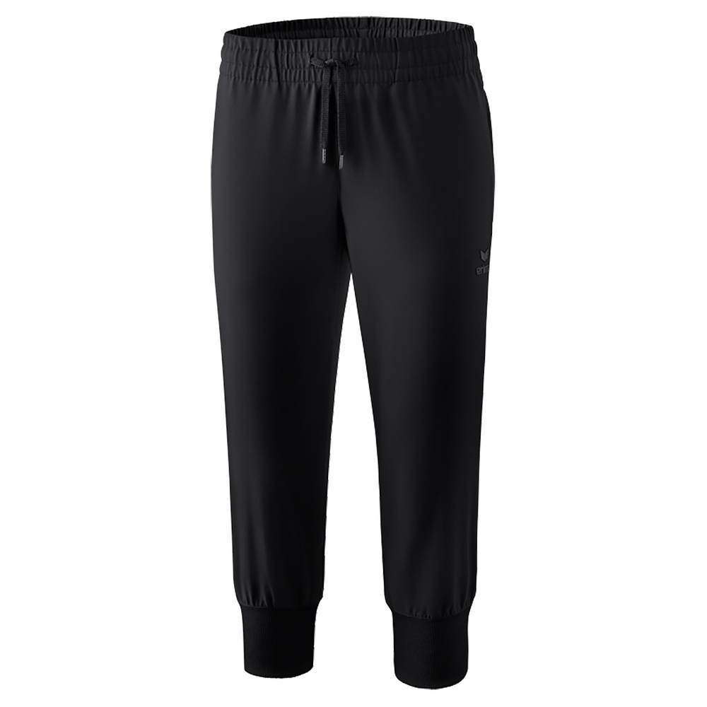 ERIMA CROPPED PANTS, BLACK WOMEN. 