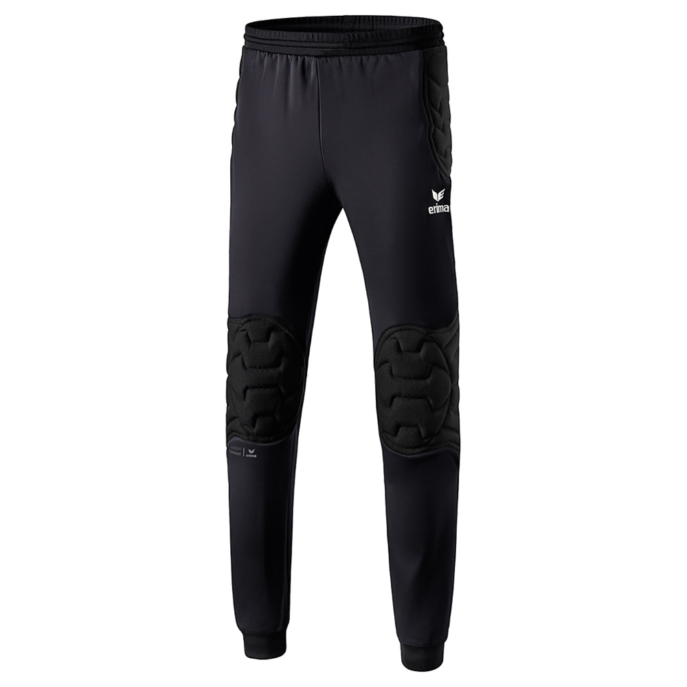 ERIMA ELEMENTAL GOALKEEPER PANTS WITH NARROW WAISTBAND, BLACK KIDS. 