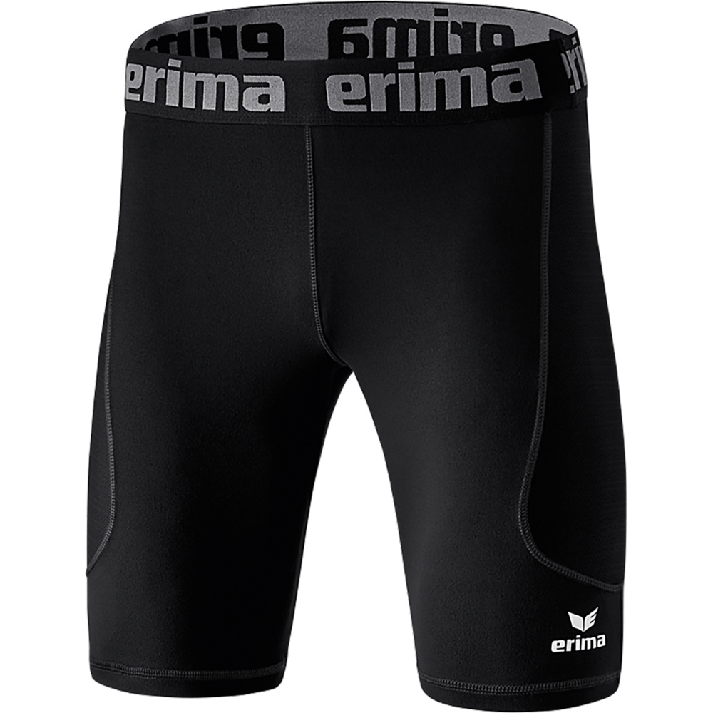 ERIMA ELEMENTAL TIGHTS SHORT, BLACK UNISEX. 