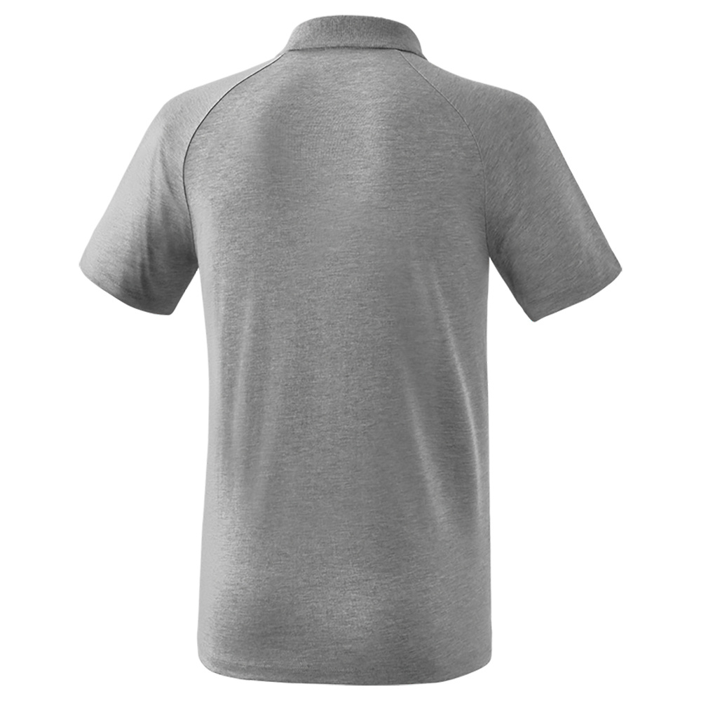 ERIMA ESSENTIAL 5-C POLO, GRIS PIZARRA-NEGRO NIÑO. 