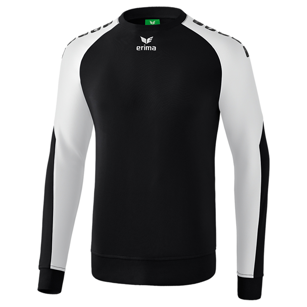 ERIMA ESSENTIAL 5-C SWEATSHIRT, BLACK-WHITE MEN. 