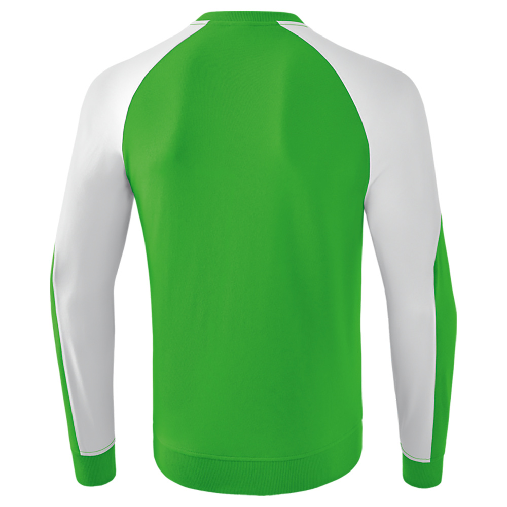 ERIMA ESSENTIAL 5-C SWEATSHIRT, GREEN-WHITE MEN. 