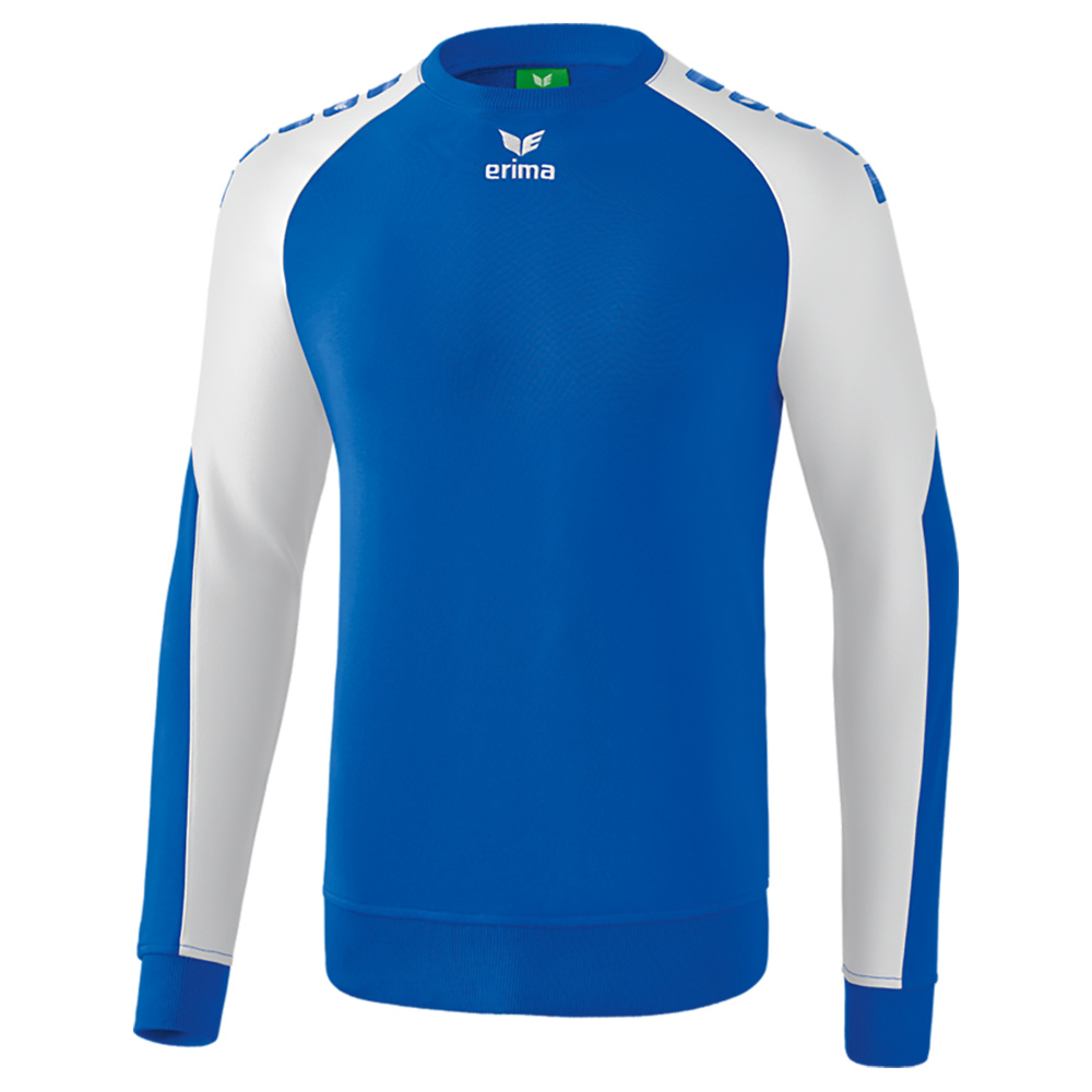 ERIMA ESSENTIAL 5-C SWEATSHIRT, NEW ROYAL-WHITE MEN. 