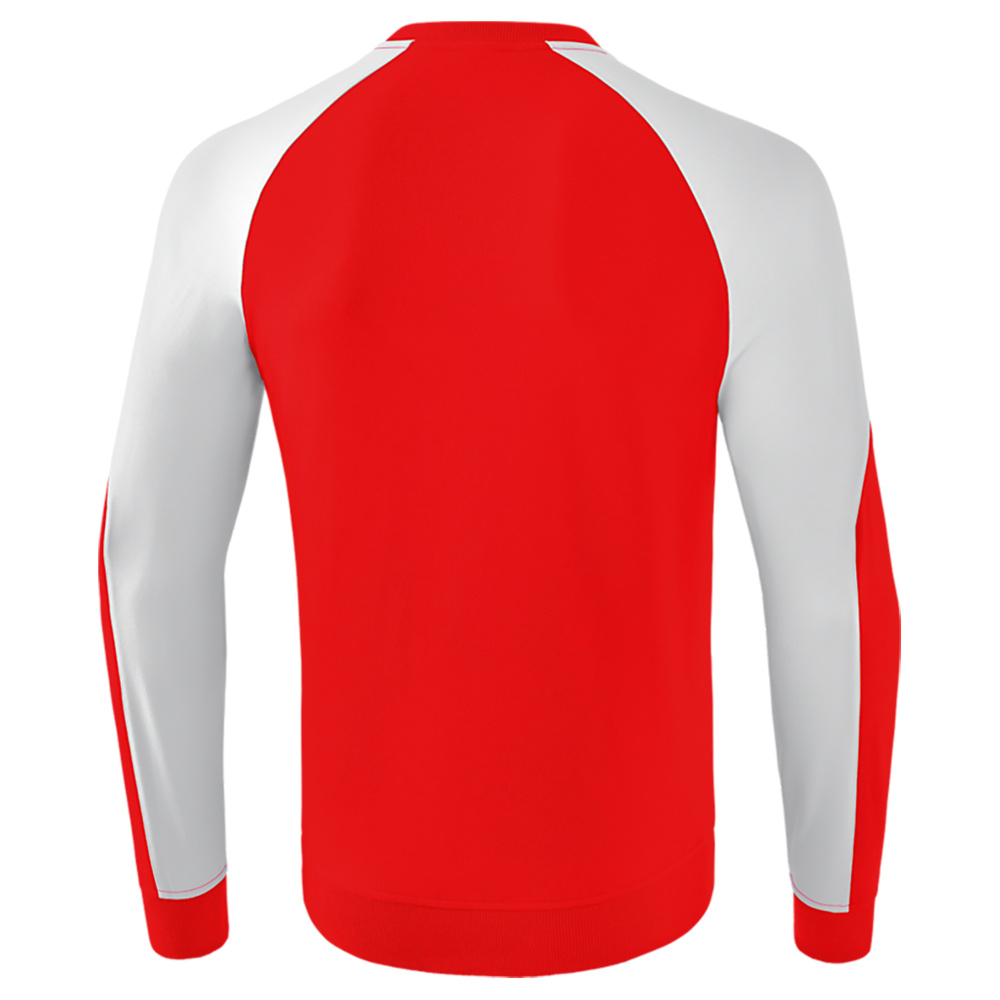 ERIMA ESSENTIAL 5-C SWEATSHIRT, RED-WHITE MEN. 