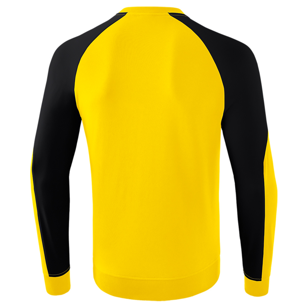 ERIMA ESSENTIAL 5-C SWEATSHIRT, YELLOW-BLACK MEN. 