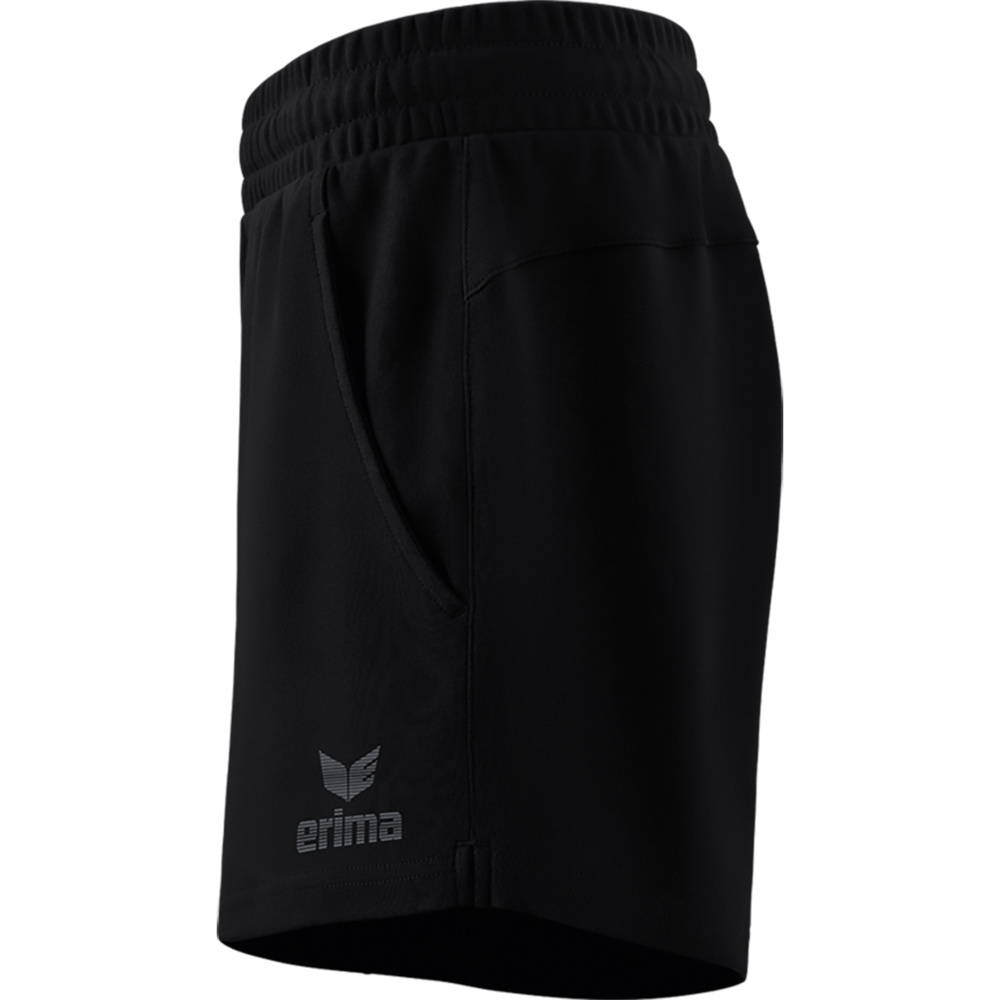 ERIMA ESSENTIAL SWEAT SHORTS, BLACK WOMEN. 