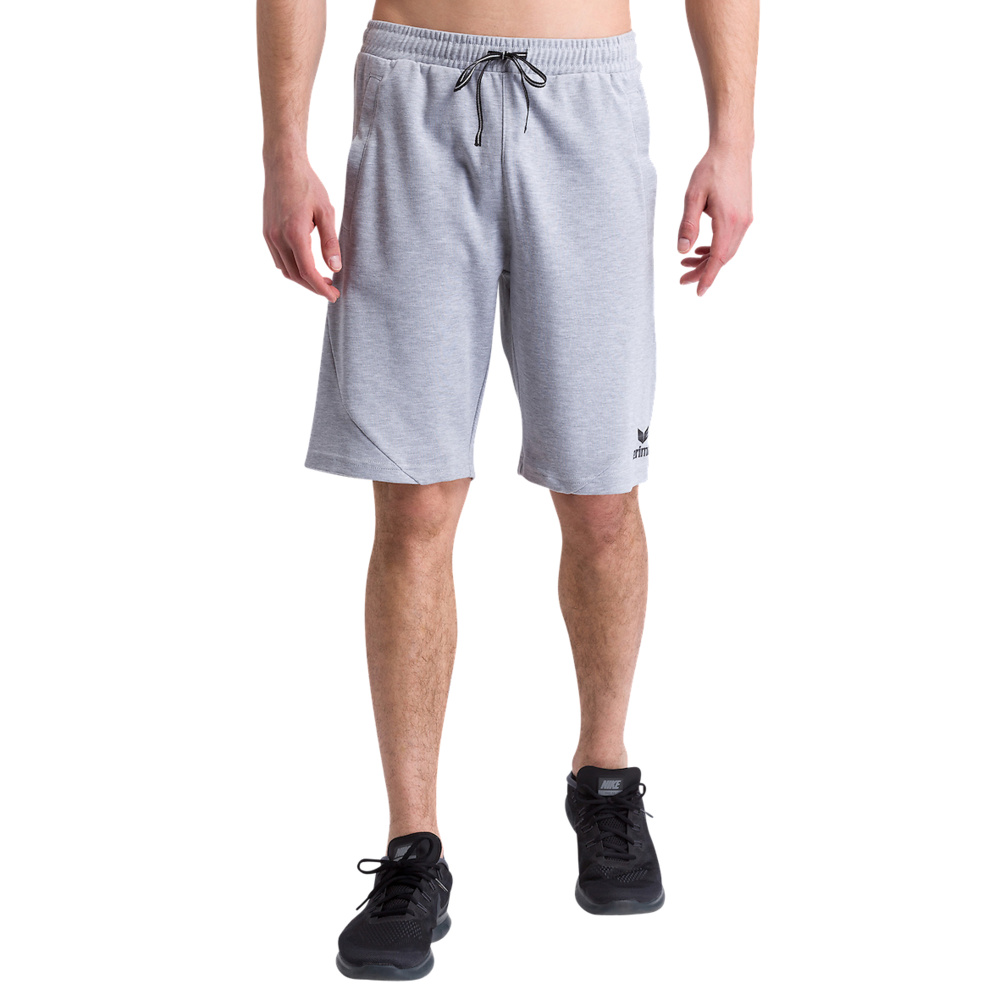 ERIMA ESSENTIAL SWEAT SHORTS, GRIS-NEGRA HOMBRE. 