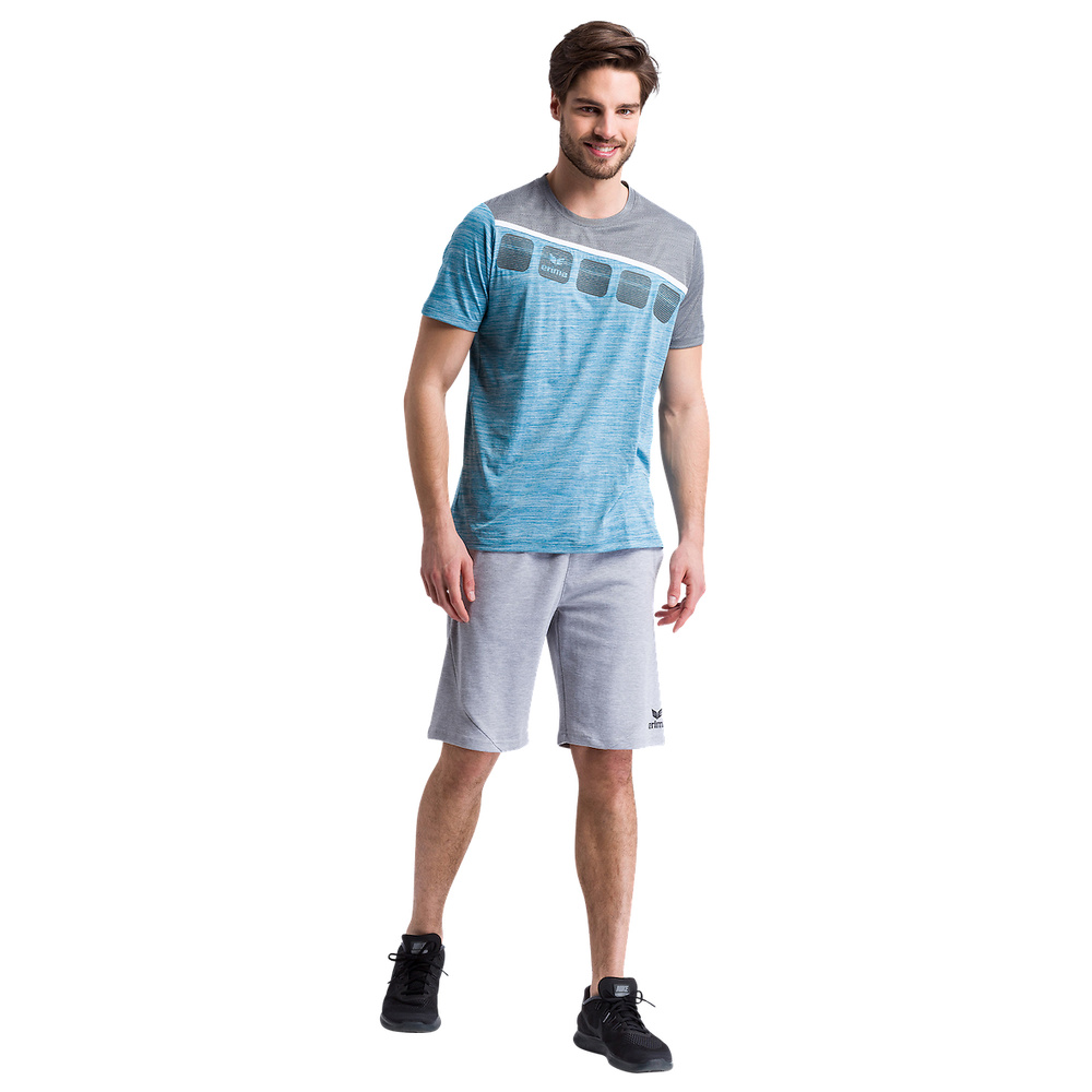 ERIMA ESSENTIAL SWEAT SHORTS, GRIS-NEGRA HOMBRE. 