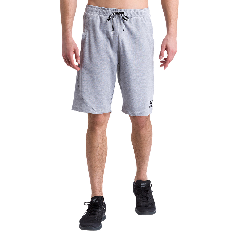 ERIMA ESSENTIAL SWEAT SHORTS, GRIS-NEGRA NIÑO. 