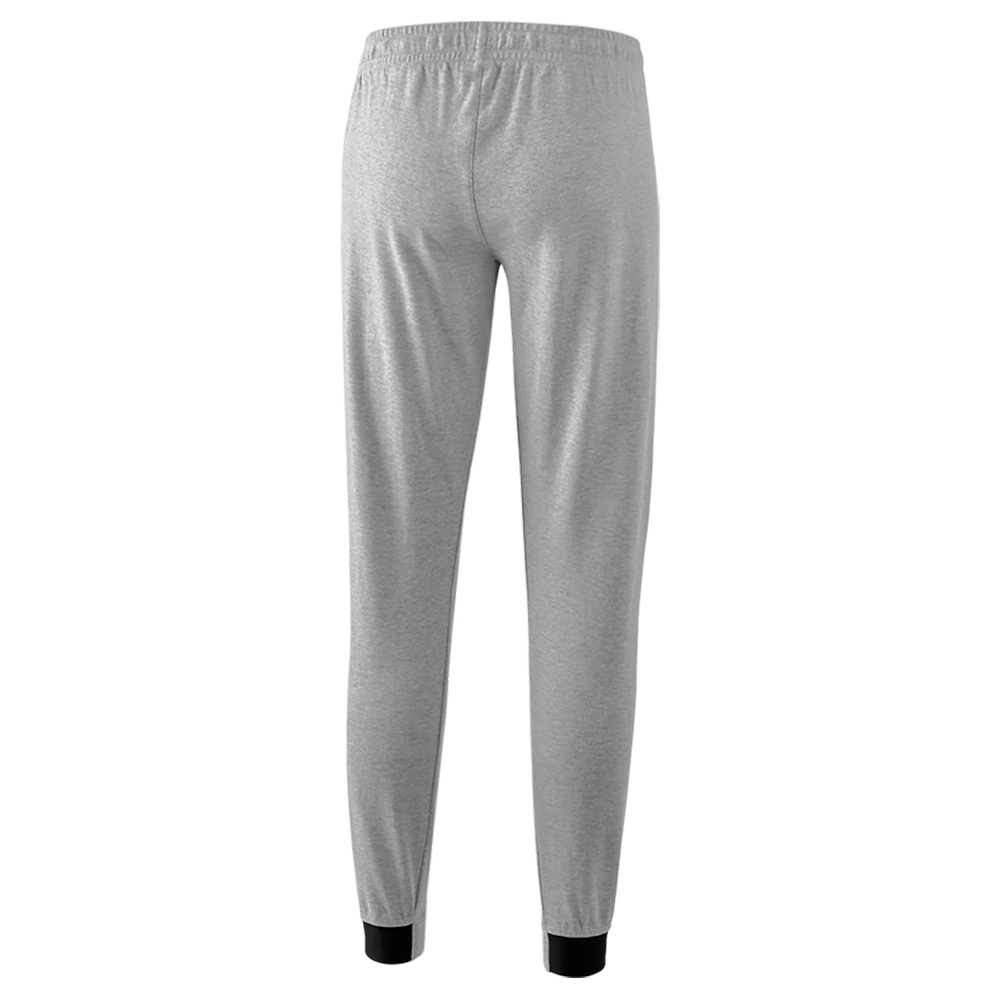 ERIMA ESSENTIAL SWEATPANTS, LIGHT GREY MARL-BLACK WOMAN. 