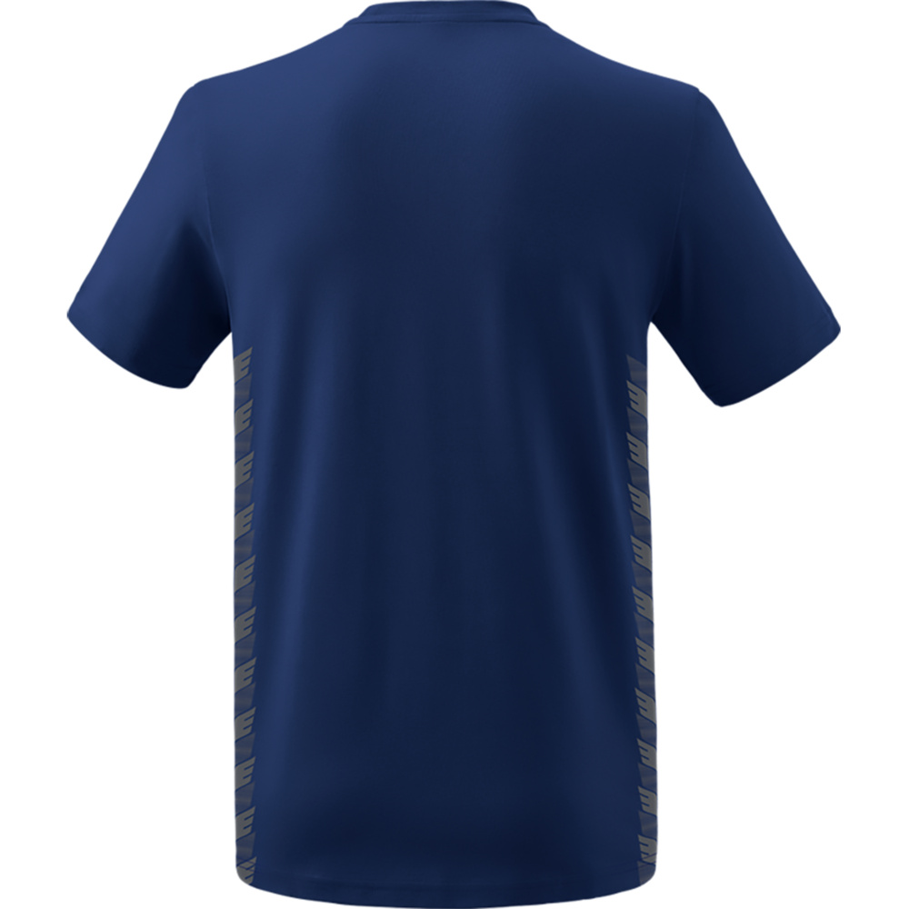 ERIMA ESSENTIAL TEAM T-SHIRT, NEW NAVY-SLATE GREY KIDS. 